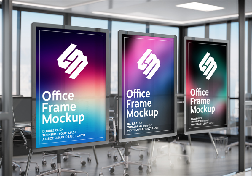 样机模板-最新高端海报PS展示贴图样机模板下载 样机素材 sucaiwan.com