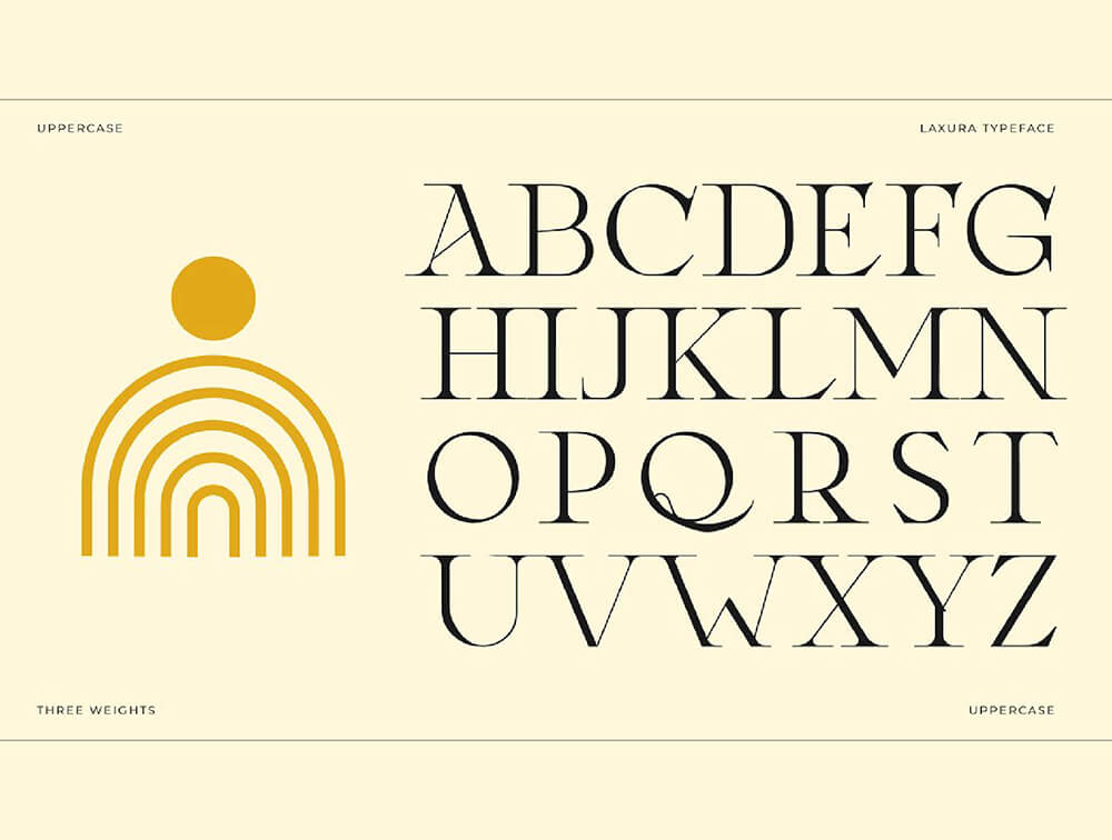 当代复古衬线字体 设计素材 sucaiwan.com