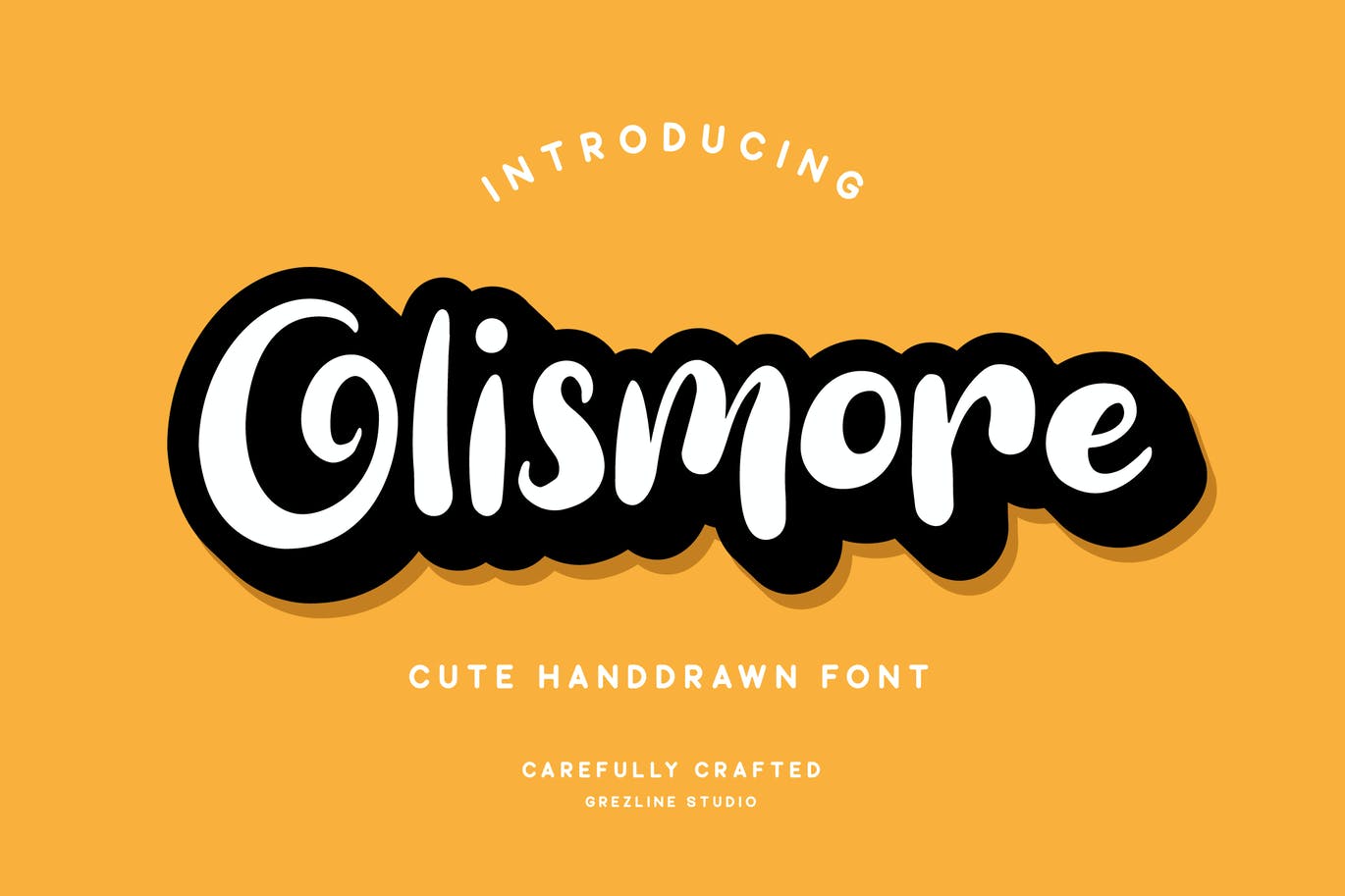 独特的手绘字体素材 Olismore Font 设计素材 sucaiwan.com