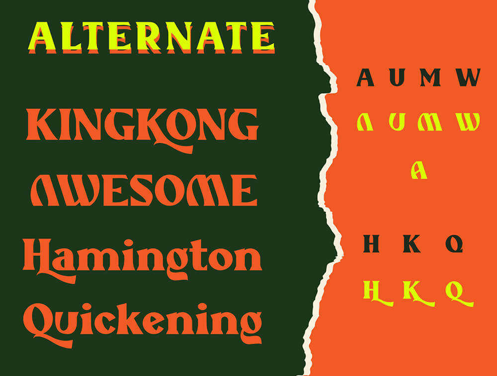 华丽古典多用途显示字体 设计素材 sucaiwan.com