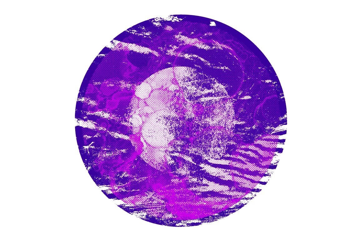 50个艺术圆形纹理套件 Artistic Textured Circles Kit 图片素材 sucaiwan.com