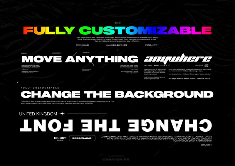 Creatorfx 8个现代极简电影文字标题排版布局PSD模板包 TYPE LAYOUT - OLIVER JAI 样机素材 第8张-素材湾丨精选海外优质设计素材资源 Creatorfx 8个现代极简电影文字标题排版布局PSD模板包 TYPE LAYOUT - OLIVER JAI 样机素材 sucaiwan.com