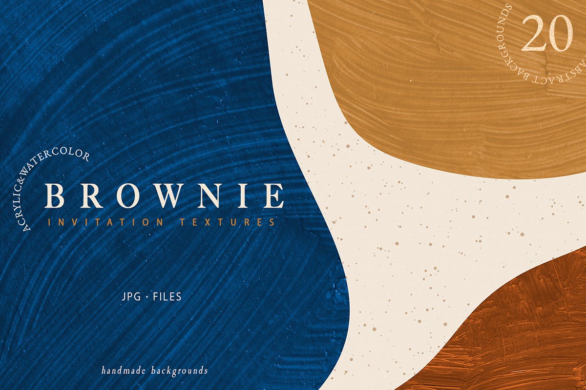 时尚请柬抽象纹理艺术包 Brownie Invitation Textures 图片素材 sucaiwan.com