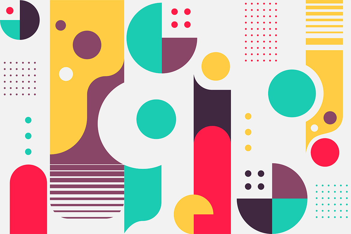 抽象形状包豪斯风格背景 Abstract Shapes Background Bauhaus Style 图片素材 第2张-素材湾丨精选海外优质设计素材资源 抽象形状包豪斯风格背景 Abstract Shapes Background Bauhaus Style 图片素材 sucaiwan.com