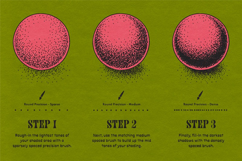 Procreate/PS笔刷:复古漫画风格不规则颗粒感网点底纹喷雾笔刷 True Grit Texture Stipple Studio . 第8张-素材湾丨精选海外优质设计素材资源 Procreate/PS笔刷:复古漫画风格不规则颗粒感网点底纹喷雾笔刷 True Grit Texture Stipple Studio . sucaiwan.com