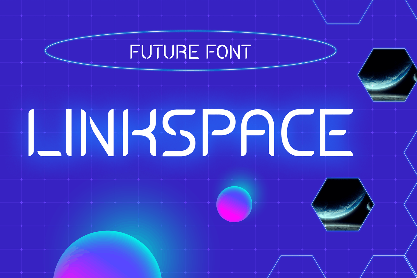 科技海报未来科技字体素材 Linkspace – Futuristic Techno Font 设计素材 sucaiwan.com