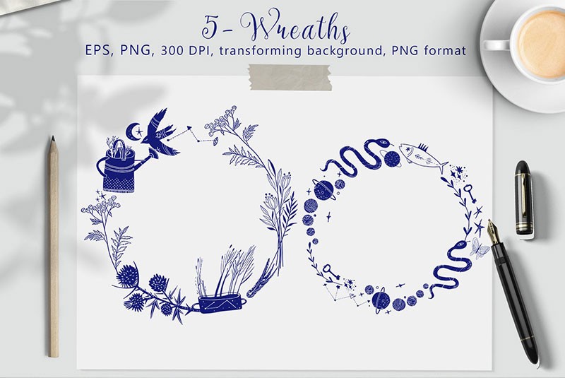 173个北欧ins风矢量无缝图案素材AI PNG格式 图片素材 sucaiwan.com