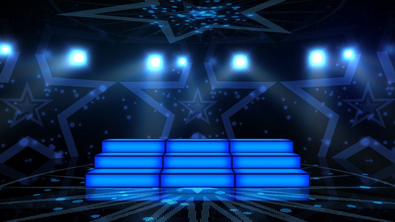 蓝色派对舞台背景 Party Stage Backgrounds 图片素材 sucaiwan.com