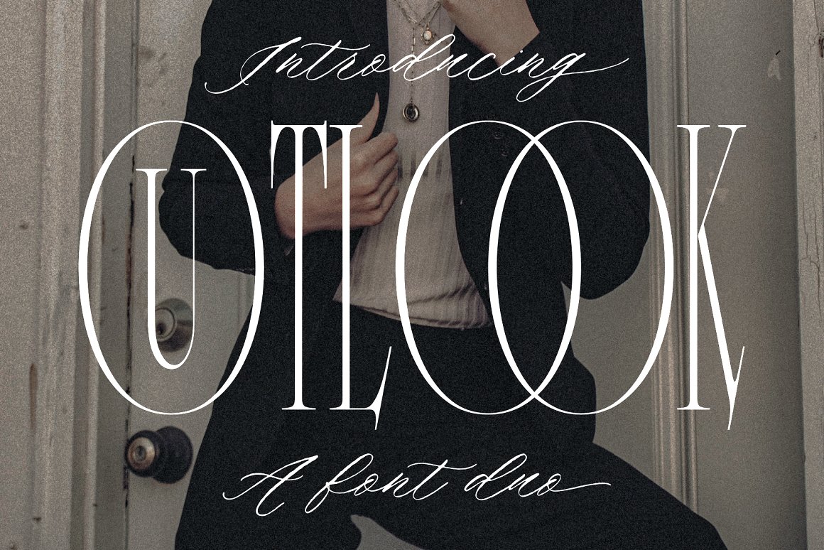 90年代复古优雅女性化纤细杂志海报标题排版设计PSAI英文字体包 Outlook Font Duo 设计素材 第2张-素材湾丨精选海外优质设计素材资源 90年代复古优雅女性化纤细杂志海报标题排版设计PSAI英文字体包 Outlook Font Duo 设计素材 sucaiwan.com