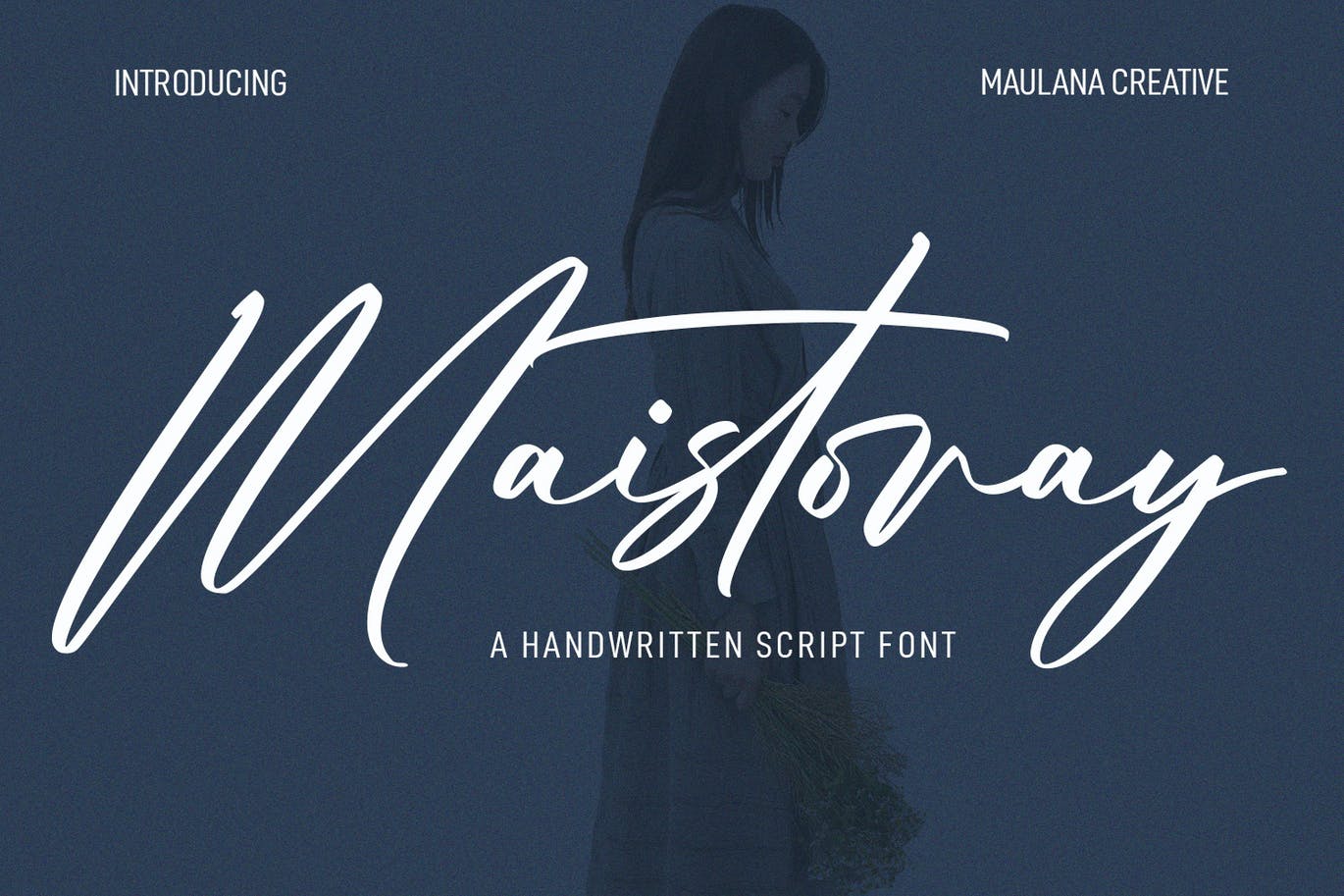 艺术签名脚本字体 Maistoray Signature Script Font 设计素材 sucaiwan.com