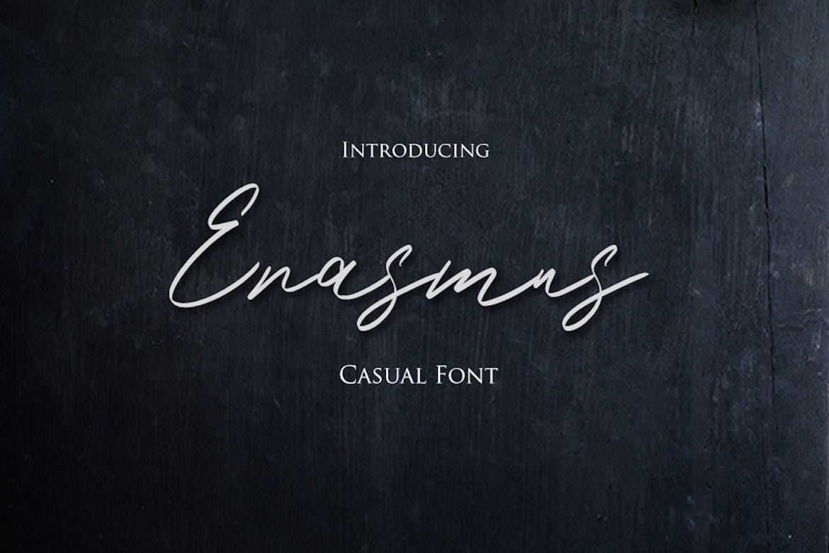 优雅流畅线条英文手写字体 Erasmus – Casual Hand Lettering Font 设计素材 sucaiwan.com