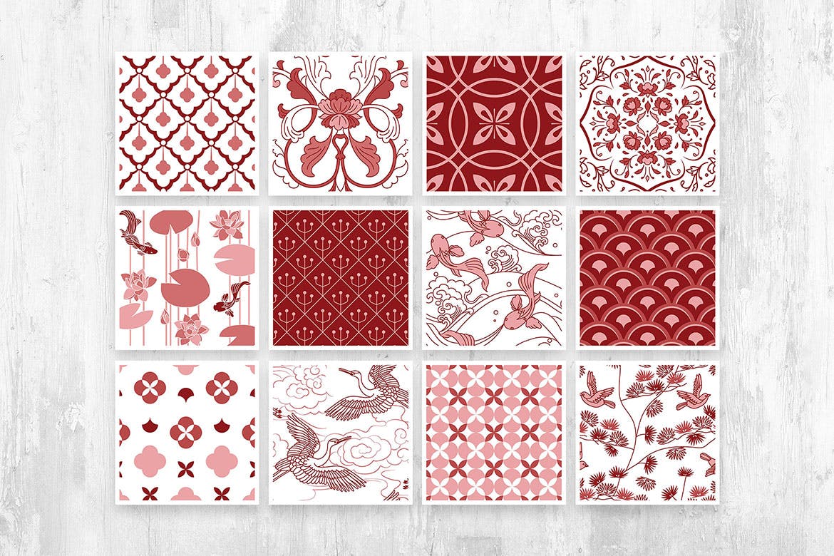 国风陶瓷图案收藏集 Chinese Ceramic Patterns Collection 图片素材 sucaiwan.com