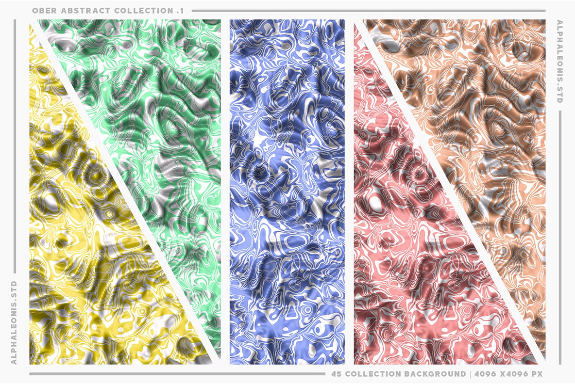 3D抽象液体纹理背景 Abstract Liquid Textures 3D 图片素材 sucaiwan.com