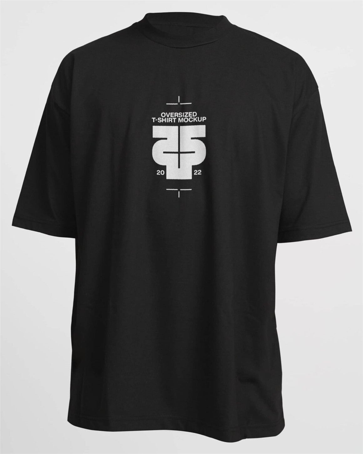 Studio Innate 高级工艺街头服饰品牌展示大码T恤PSD样机模板 Oversized Modelled T-Shirt Mockup 样机素材 sucaiwan.com