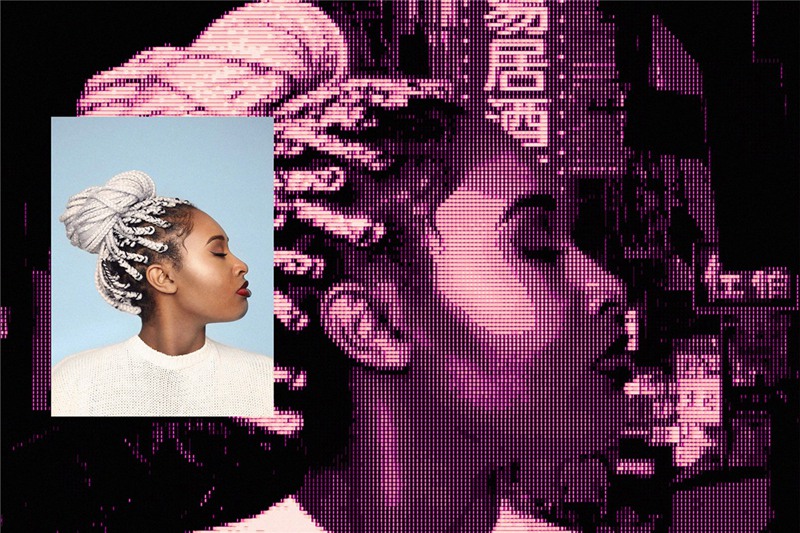 Divided 赛博朋克美学霓虹色网络机器数字失真效果PSD模板 Divided (co) - Cyber Machine 样机素材 sucaiwan.com