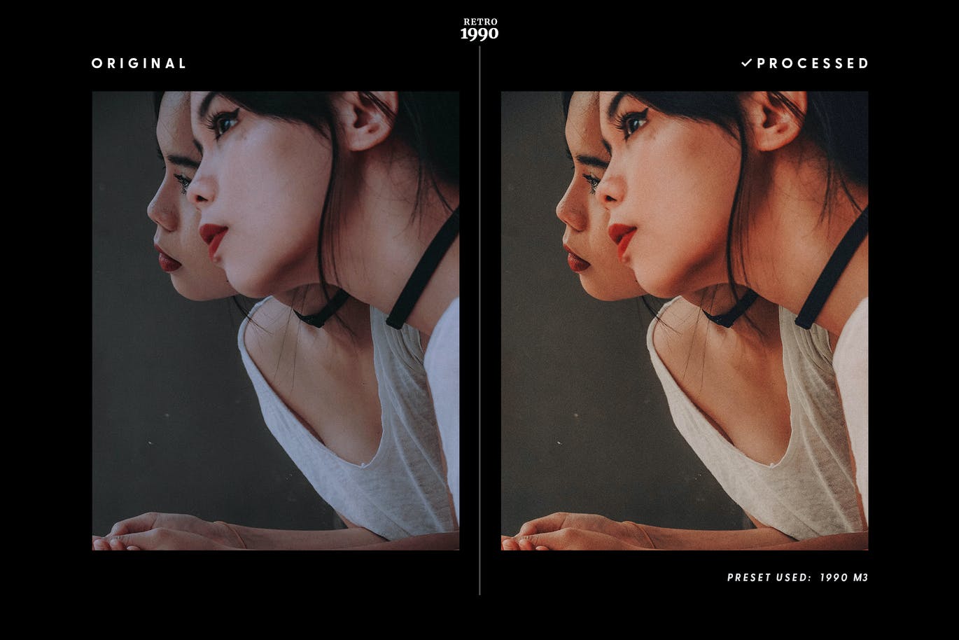 复古1990年代色调PS动作&LR预设 1990 Retro – Actions & Presets 插件预设 sucaiwan.com