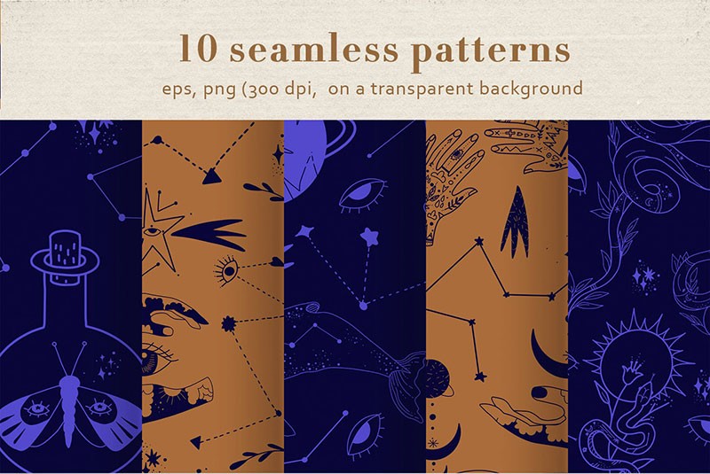 173个北欧ins风矢量无缝图案素材AI PNG格式 图片素材 sucaiwan.com