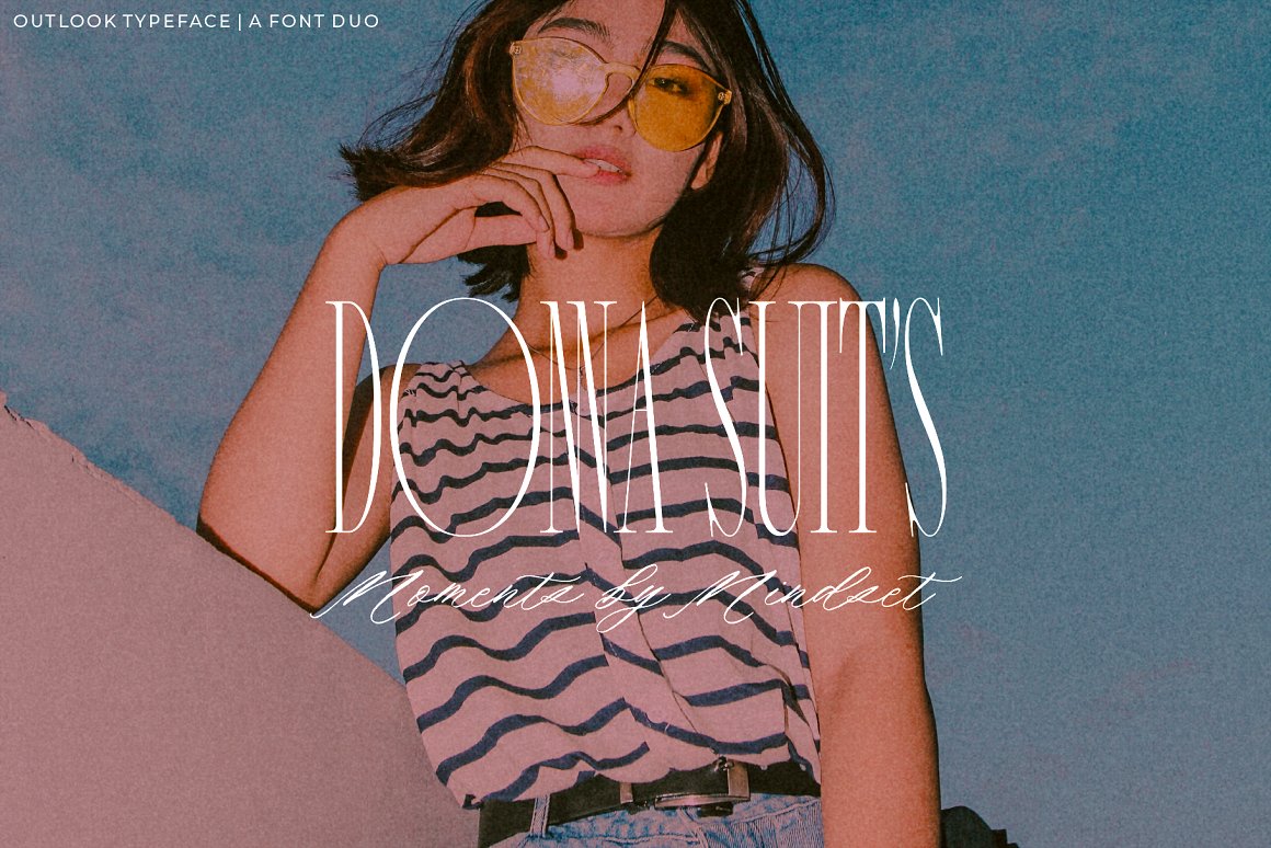 90年代复古优雅女性化纤细杂志海报标题排版设计PSAI英文字体包 Outlook Font Duo 设计素材 第3张-素材湾丨精选海外优质设计素材资源 90年代复古优雅女性化纤细杂志海报标题排版设计PSAI英文字体包 Outlook Font Duo 设计素材 sucaiwan.com