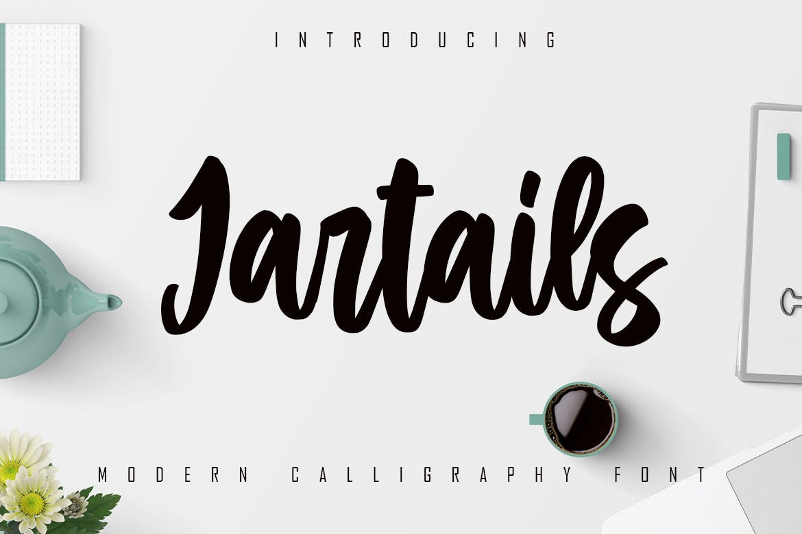 整齐现代英文手写字体合集 Jartails – Modern Calligraphy Font 设计素材 sucaiwan.com