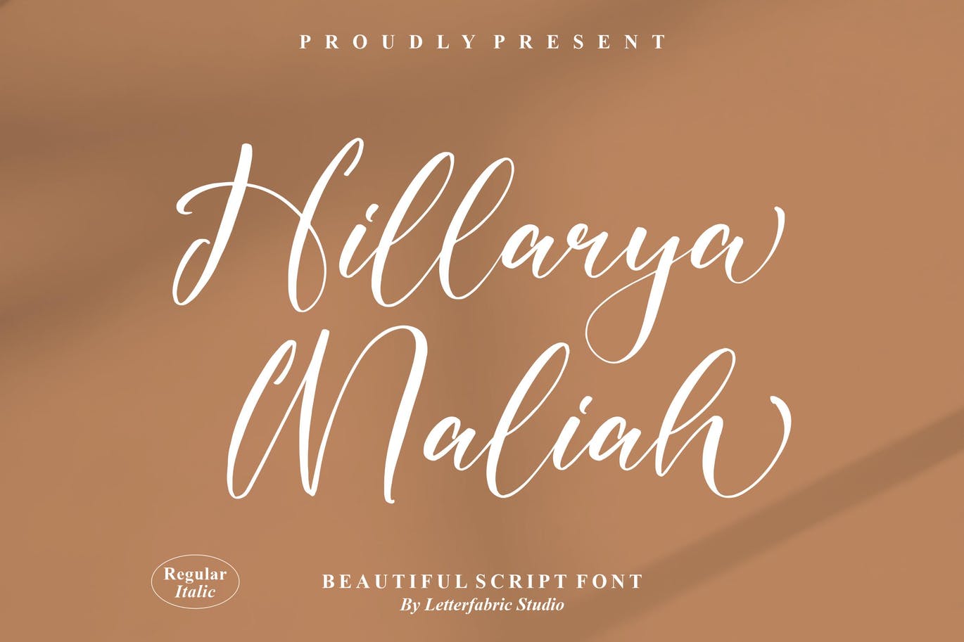 签名连字手写脚本字体 Hillarya Maliah Script Font 设计素材 sucaiwan.com