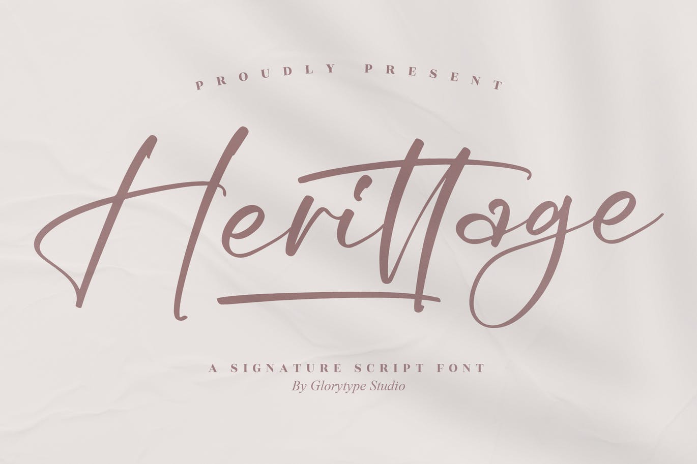 传统签名脚本字体 Heritage Signature Script Font 设计素材 sucaiwan.com