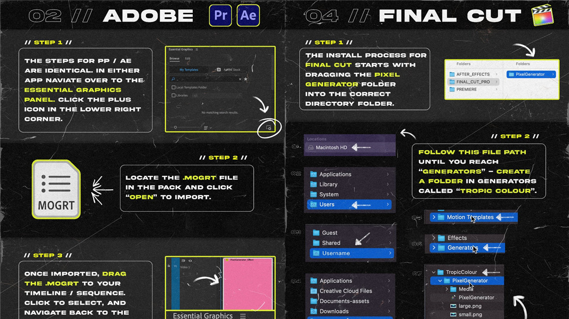 Tropic Colour 复古8bit像素风格做旧半色调数字失真生成器支持AE/PR/FCPX RETRO PIXEL GENERATOR 插件预设 第5张-素材湾丨精选海外优质设计素材资源 Tropic Colour 复古8bit像素风格做旧半色调数字失真生成器支持AE/PR/FCPX RETRO PIXEL GENERATOR 插件预设 sucaiwan.com
