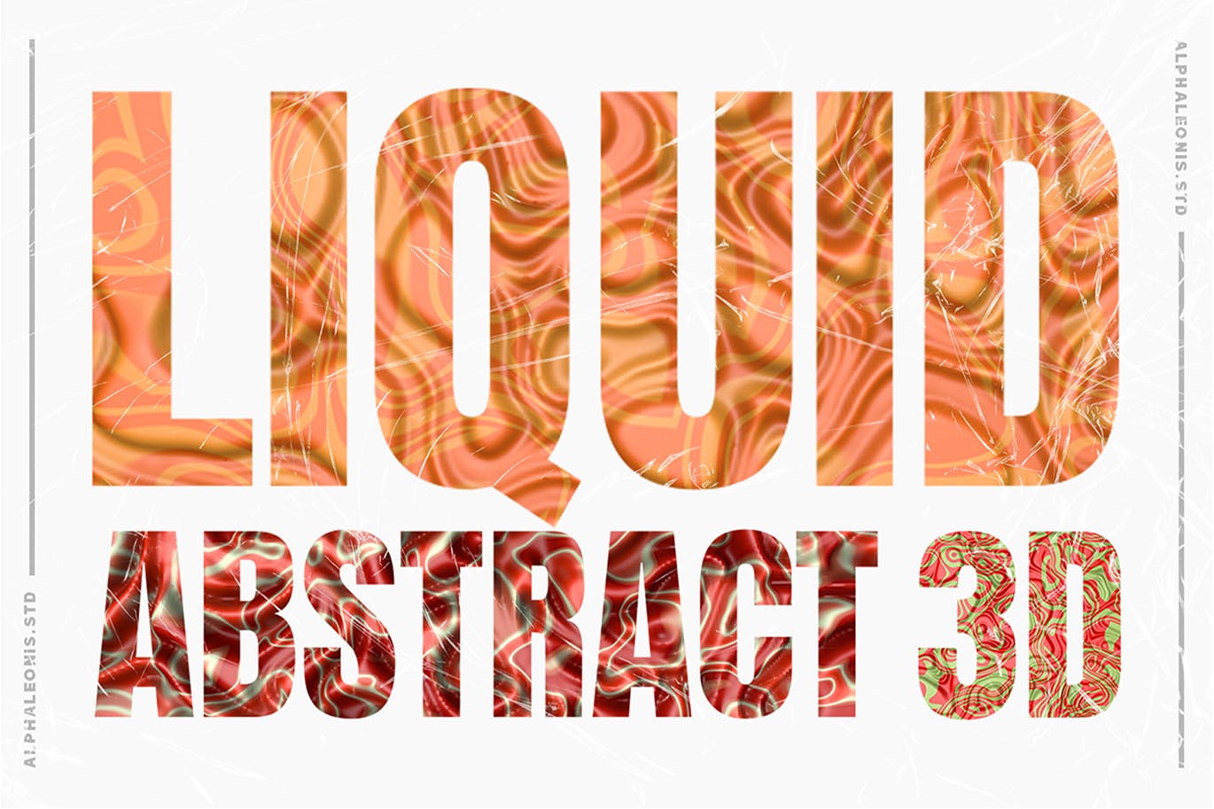3D抽象液体纹理背景 Abstract Liquid Textures 3D 图片素材 sucaiwan.com