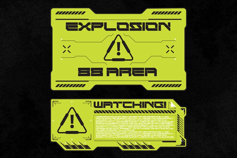 22款未来感科幻机甲风格的英文字体合集 设计素材 sucaiwan.com