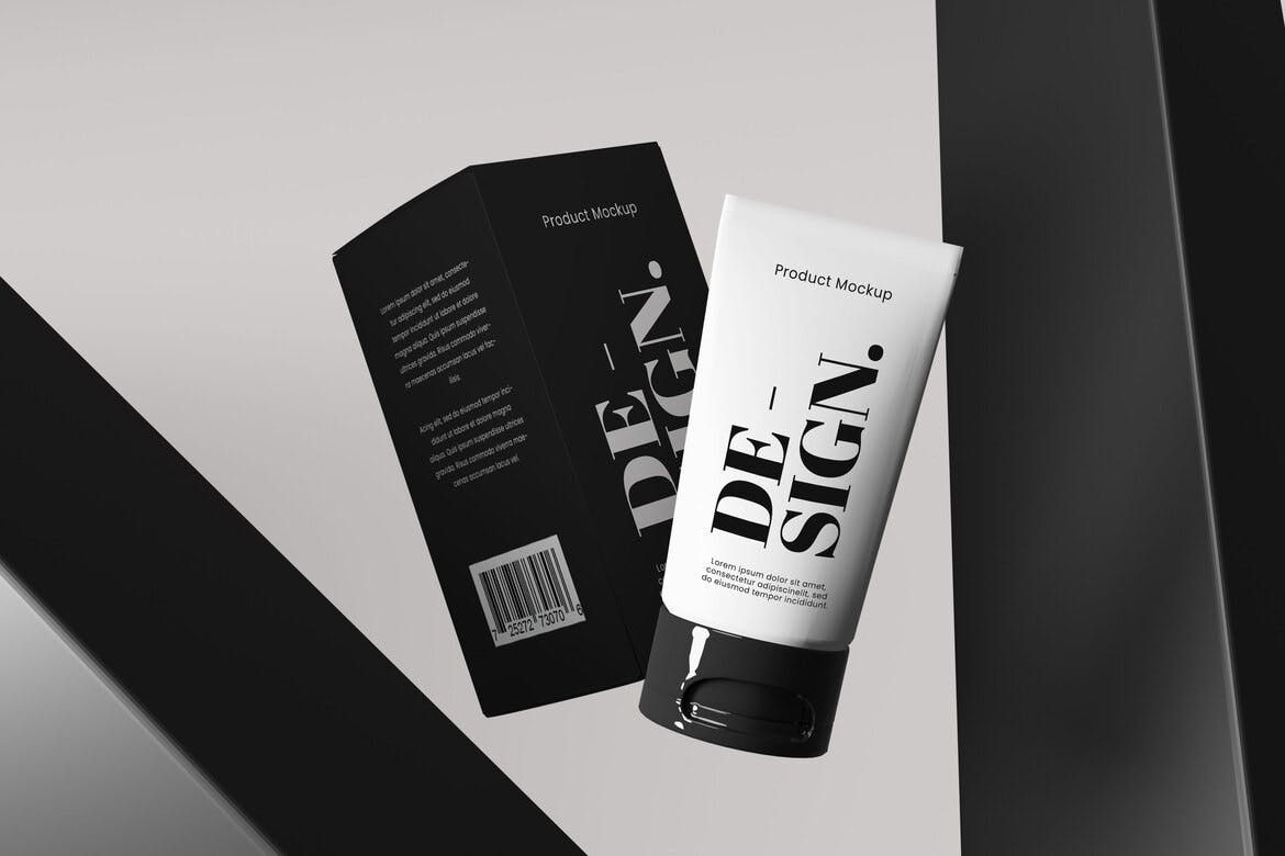 化妆品包装设计展示样机图psd模板 Packaging Cosmetic Mockup 样机素材 sucaiwan.com