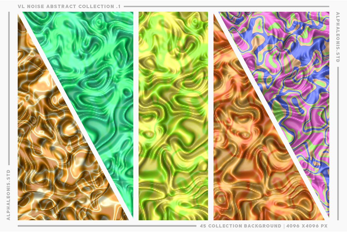 3D抽象液体纹理背景 Abstract Liquid Textures 3D 图片素材 sucaiwan.com
