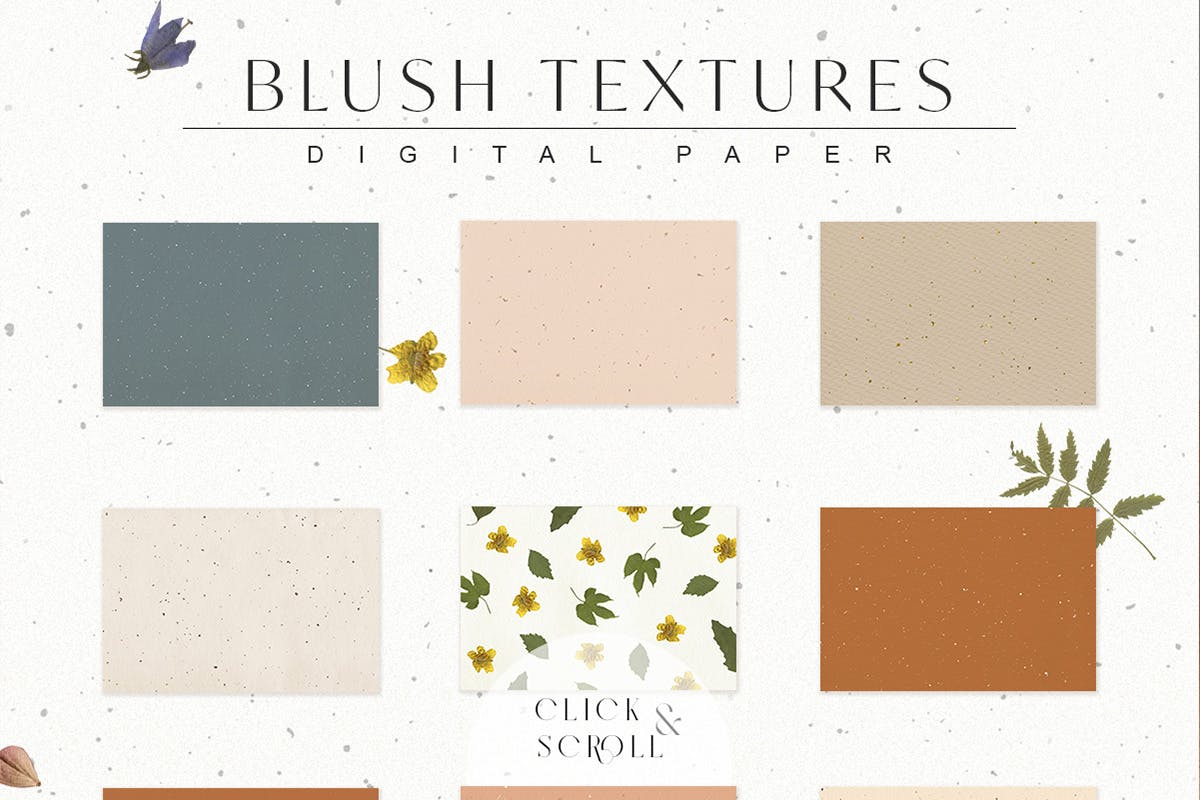 30种腮红工艺纸纹理 30 Blush Craft Paper Textures 图片素材 sucaiwan.com