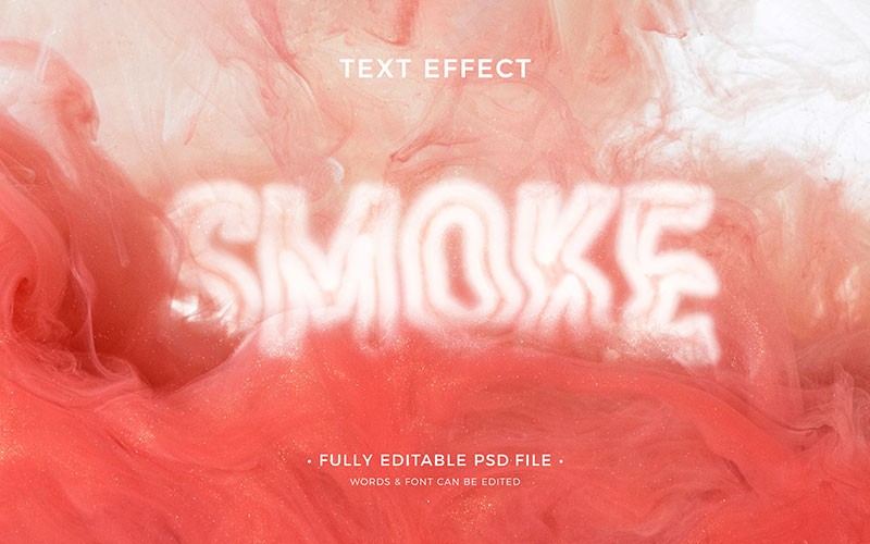 19款烟雾文字特效PS图层样式 插件预设 sucaiwan.com