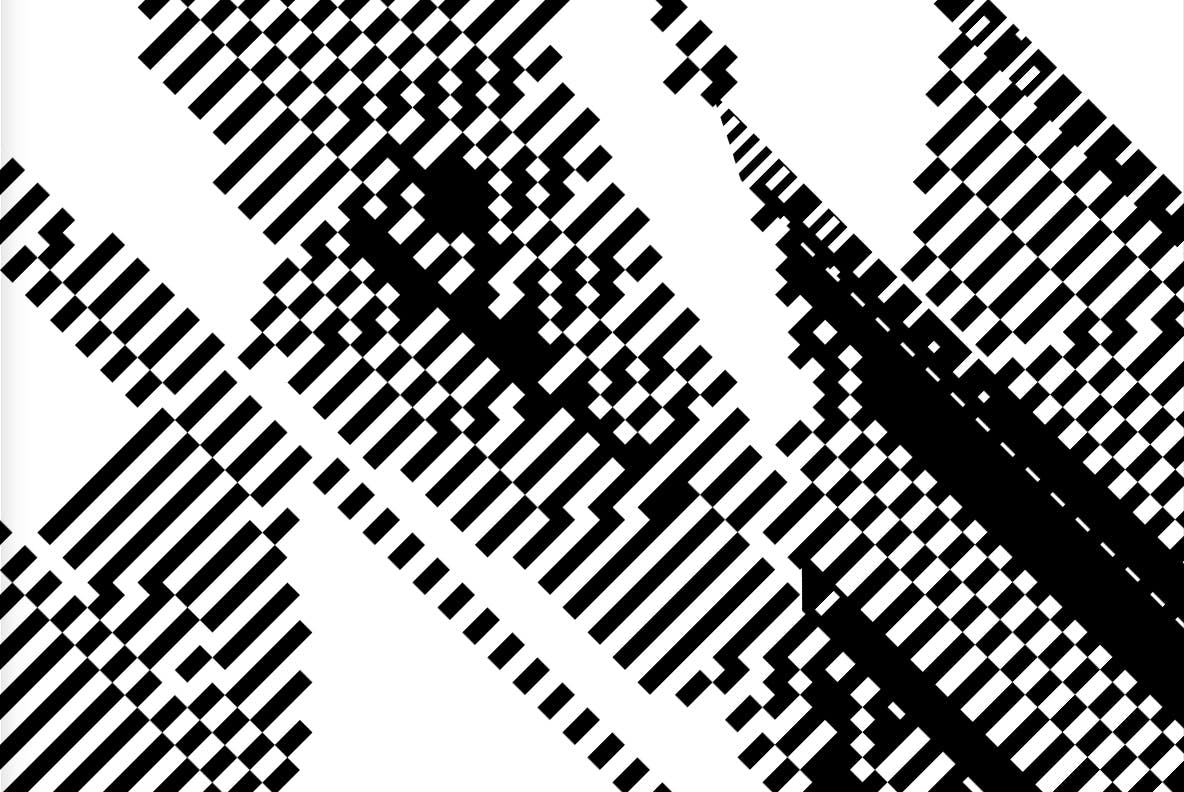 黑白像素抽象形状背景v2 Bit Blend 2 图片素材 sucaiwan.com