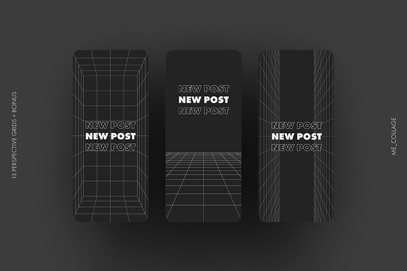 30个透视网格矢量素材，AI源文件 图片素材 sucaiwan.com