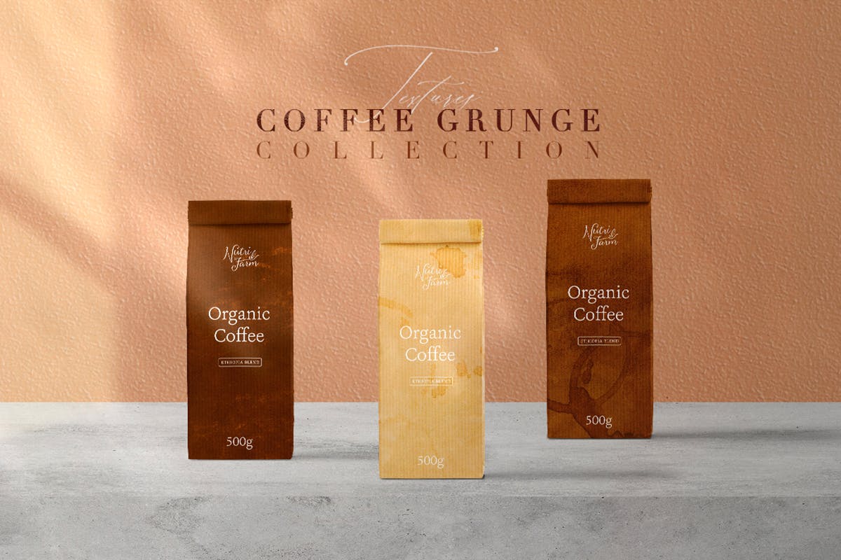 72个咖啡污渍纹理 72 Coffee Grunge Textures 图片素材 sucaiwan.com