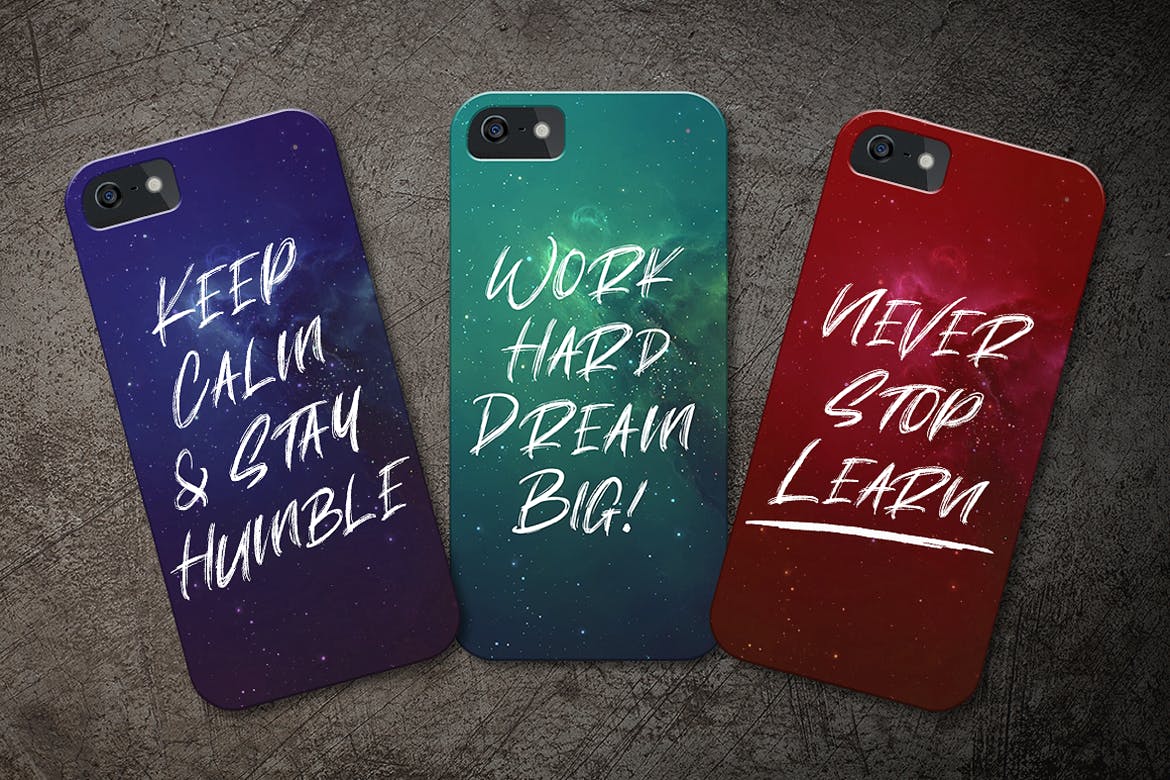 激情赛车极限运动摇滚风手写字体 Handbrush Font 设计素材 sucaiwan.com