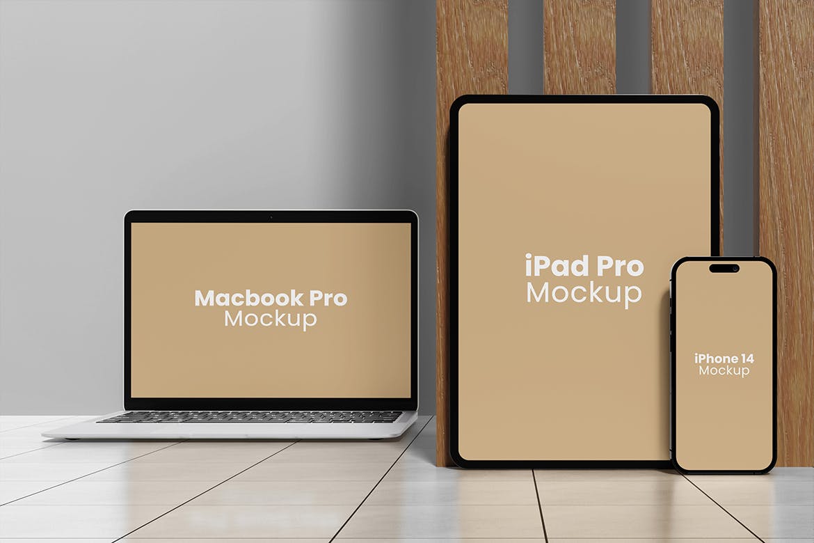 多尺寸苹果设备屏幕样机图psd模板v4 Multi Devices Mockup 样机素材 sucaiwan.com