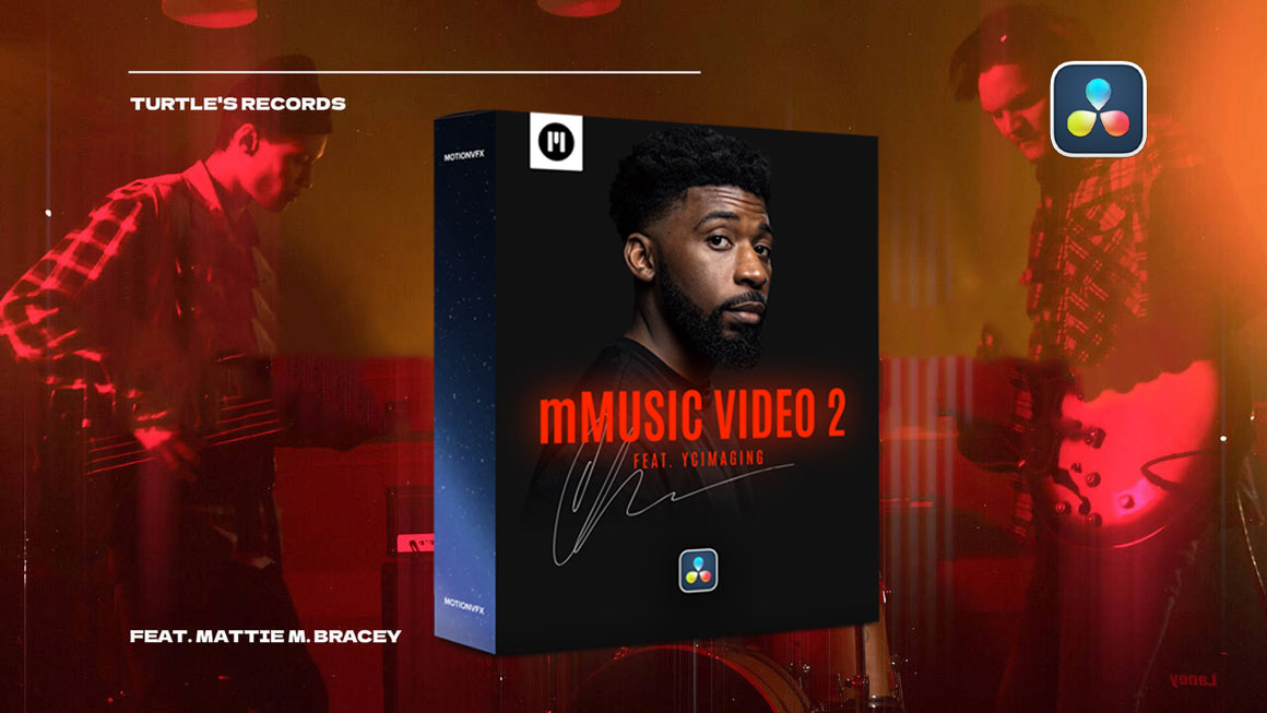 达芬奇预设：60个创意薄膜哑光分屏转场文字排版美学音乐达芬奇视频制作包 Motionvfx mMusic Video 2 for DaVinci Resolve 插件预设 sucaiwan.com