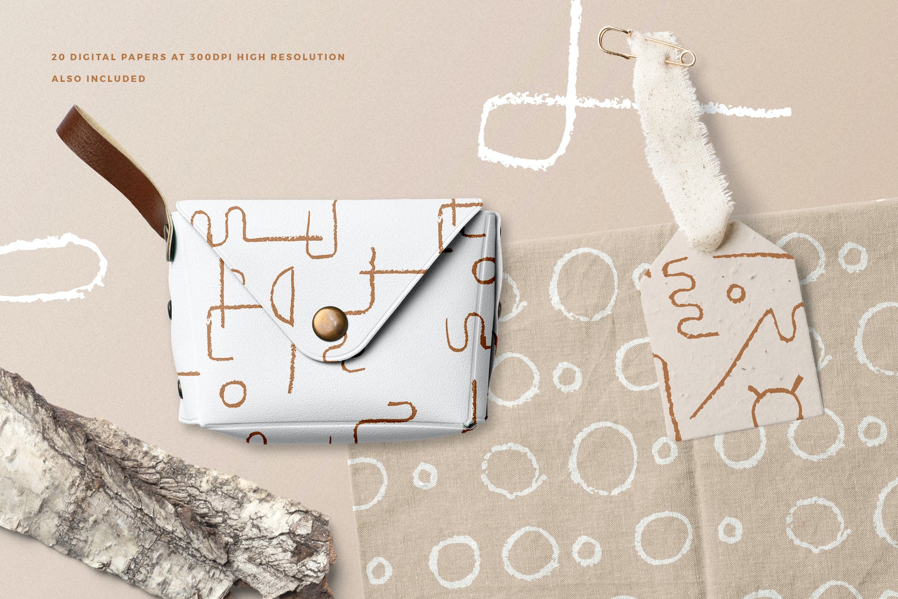 抽象波西米亚风图案素材 Abstract Boho Patterns 图片素材 sucaiwan.com