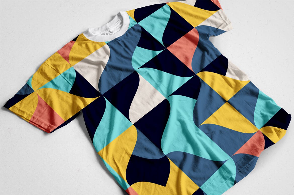 40个几何彩色艺术图案包v1 40 Geometric Colorful Art Patterns Pack 001 图片素材 sucaiwan.com