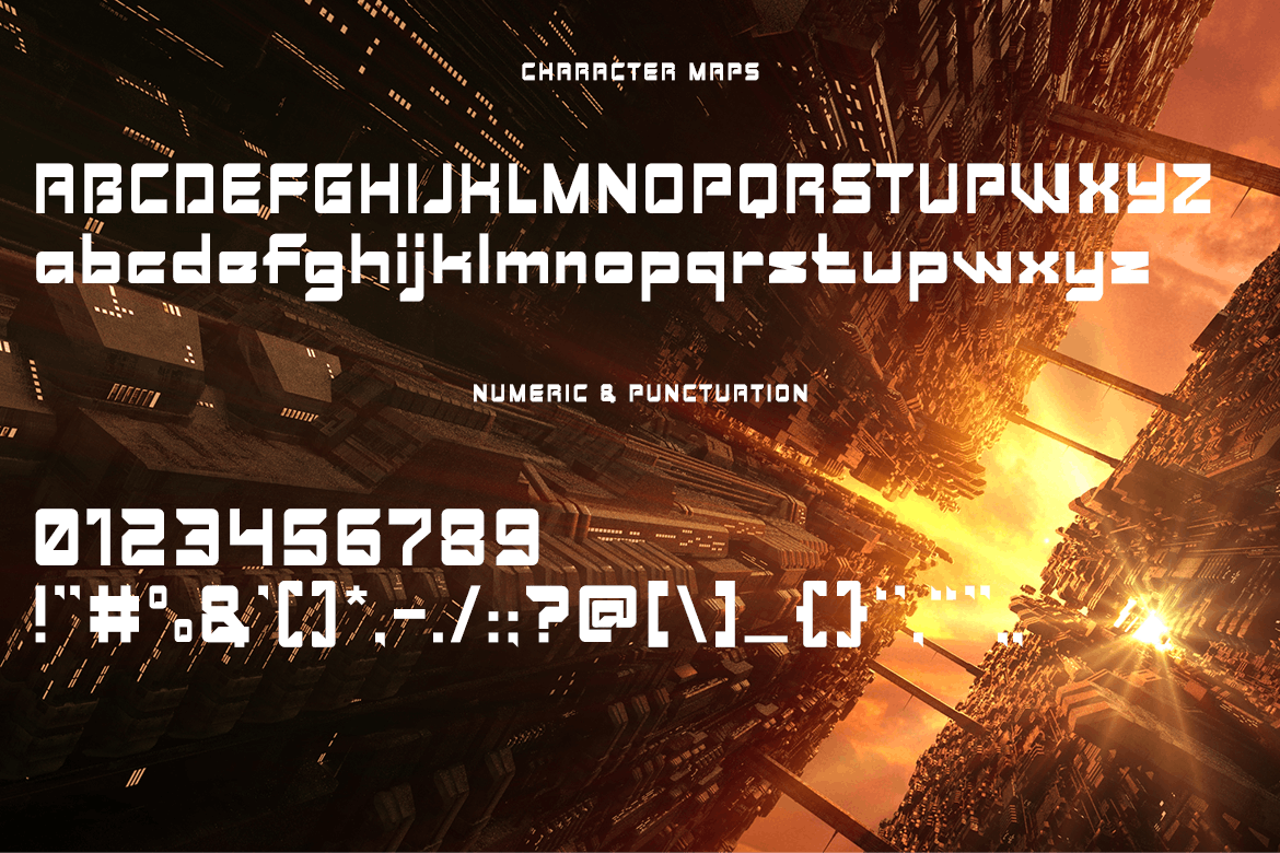 未来主题科技无衬线字体素材 Minuteman – Futuristic Techno Font 设计素材 sucaiwan.com