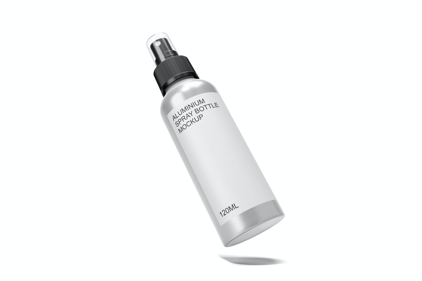 铝制喷雾瓶包装设计样机图psd模板 Aluminum Spray Bottle Mockup Vol.2 样机素材 sucaiwan.com