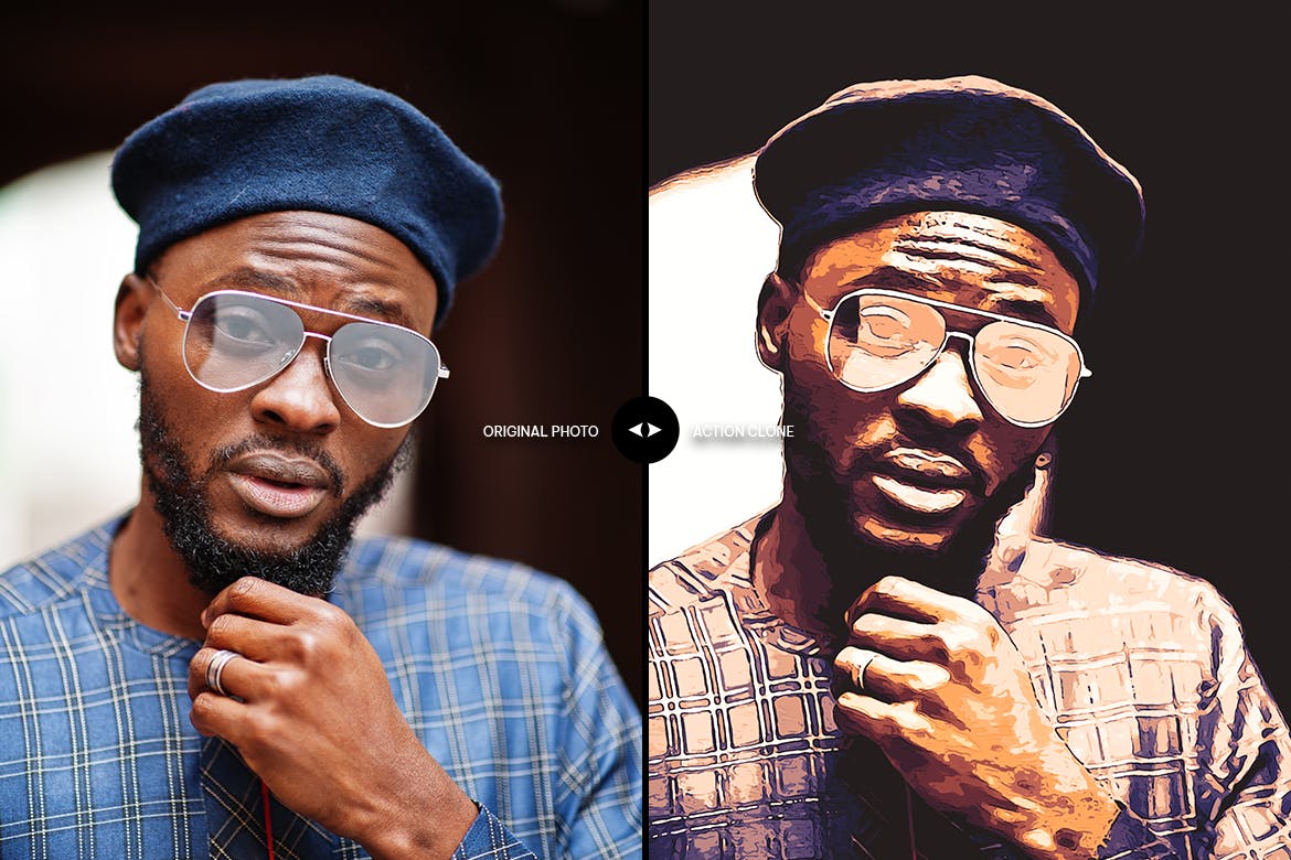 逼真的干刷绘画效果PS动作 Real Dry Brush Painting 插件预设 sucaiwan.com