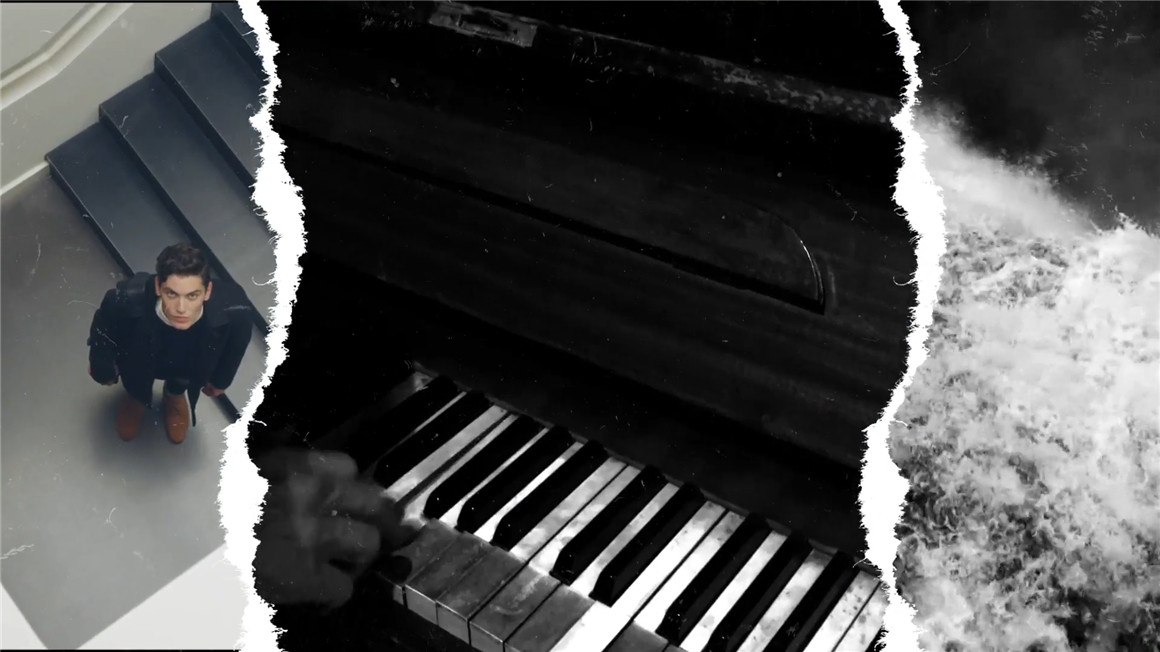 PR模板：新潮撕纸运动踩踏故障快闪预告短片 . sucaiwan.com