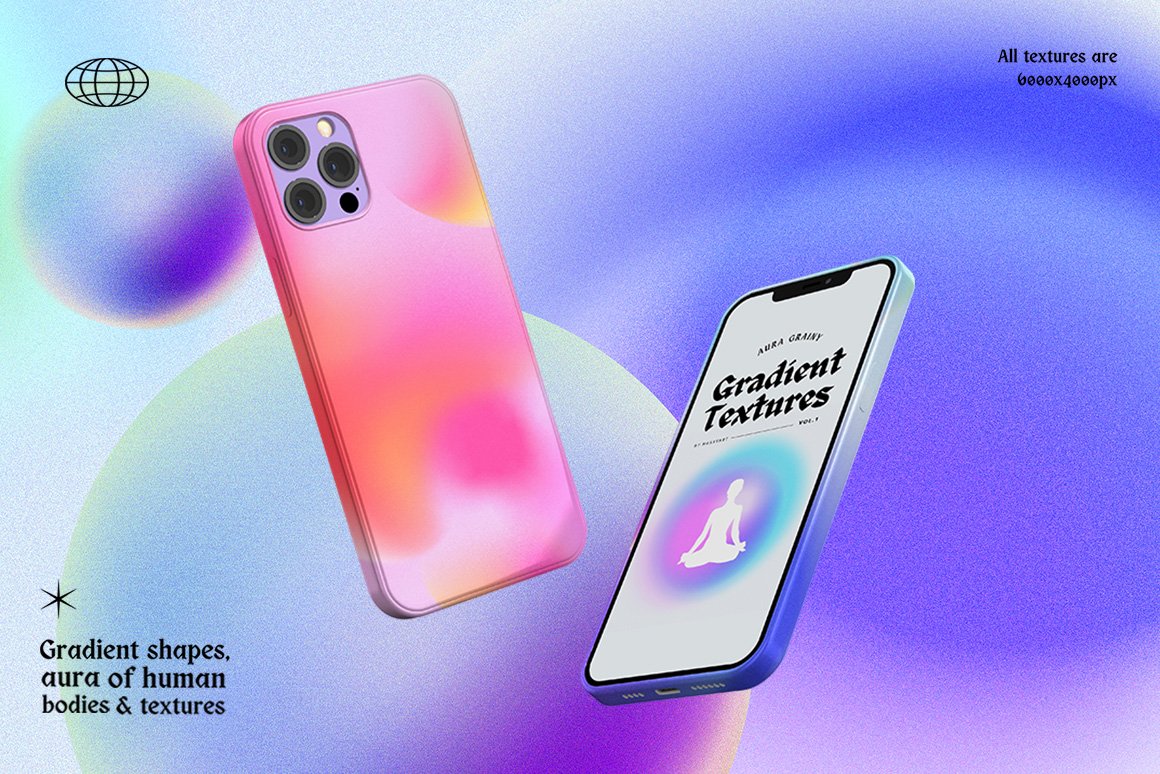 25款复古怀旧光环人影颗粒弥散光渐变抽象艺术背景肌理套装 Aura Gradient Grainy Textures 样机素材 第3张-素材湾丨精选海外优质设计素材资源 25款复古怀旧光环人影颗粒弥散光渐变抽象艺术背景肌理套装 Aura Gradient Grainy Textures 样机素材 sucaiwan.com