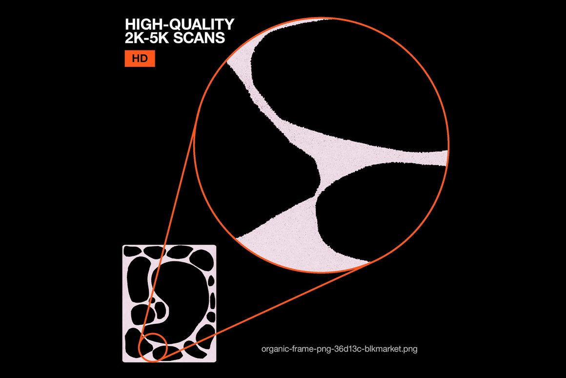 高质量仿旧做旧艺术抽象异形边框异形布局设计装饰素材合辑 Hand Cut Organic Frame . sucaiwan.com