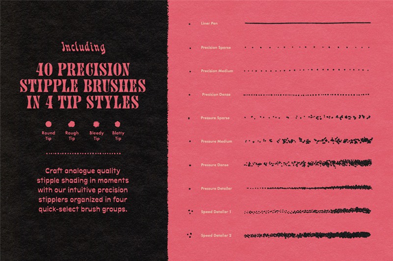 Procreate/PS笔刷:复古漫画风格不规则颗粒感网点底纹喷雾笔刷 True Grit Texture Stipple Studio . 第11张-素材湾丨精选海外优质设计素材资源 Procreate/PS笔刷:复古漫画风格不规则颗粒感网点底纹喷雾笔刷 True Grit Texture Stipple Studio . sucaiwan.com