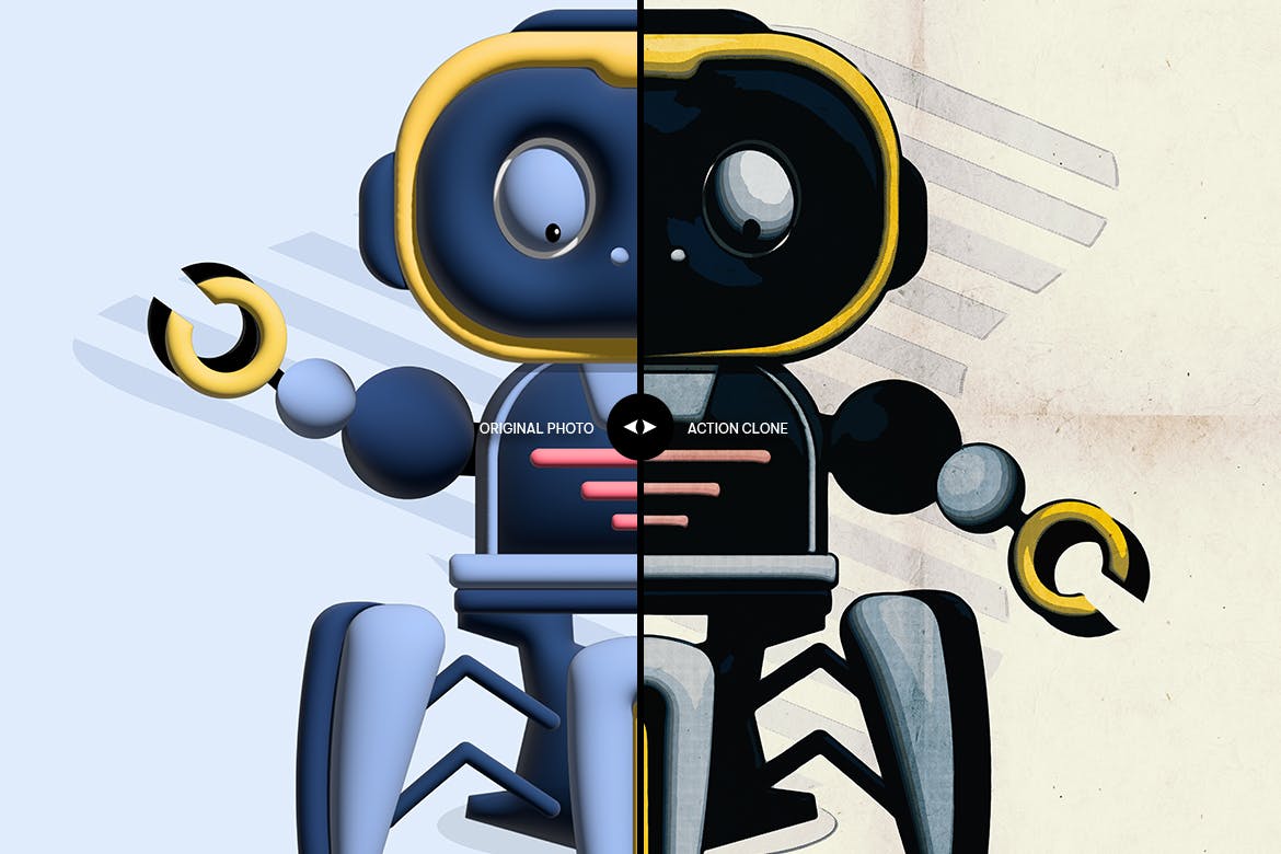 复古漫画书效果照片处理PS动作 Retro Comic Book Photoshop Action 插件预设 sucaiwan.com