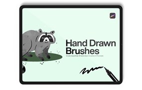 10个iPad专用手绘Procreate笔刷素材 10 Hand Draw Brushes Procreate