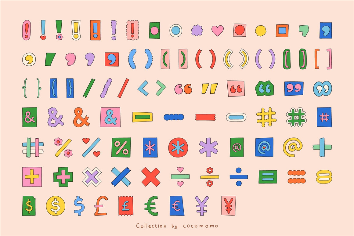 575种趣味卡通风格手工剪切拼贴艺术字母数字表情免扣PNG素材包 Ransom Note Cut Out Letter 图片素材 sucaiwan.com